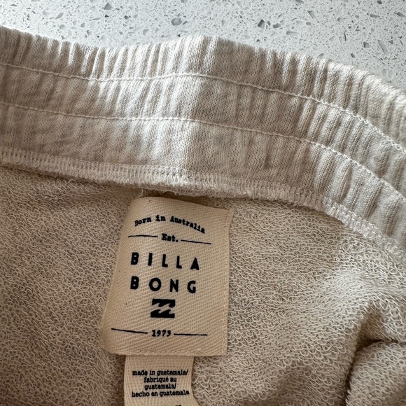 Billabong girls s/8 Light Gray Joggers with Orange and Blue Stripes - Picture 3 of 4